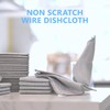 10PCS Double Layer Wire Dishwashing Cloths, 20x20 cm Multifunctional Non