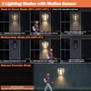 VenzBlomia Upgraded Motion Sensor LED Outdoor Lights, 2 Pack 16”