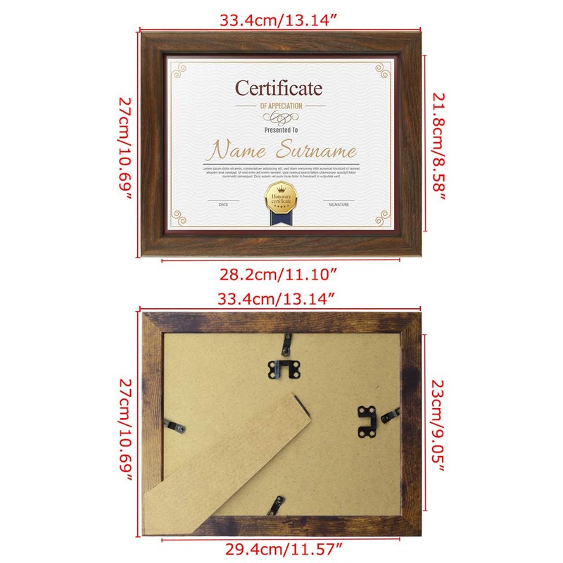 Schliersee 8.5x11 Certificate Picture Frames Diploma Document Picture Frames Tempered