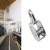 POFET 4 Pieces Single Pulley Block, 304 Stainless Steel, Lifting