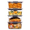 Rubbermaid Brilliance BPA Free Airtight Food Storage Containers with Lids,