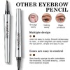 XdealCozyxc 2 Pcs Microblading Eyebrow Pen, Waterproof Tattoo Brow Pen
