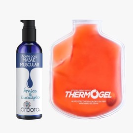 rbora KIT Muscular Aceite para Masaje Muscular con rnica  Compresa Termica para terapia de fro y calor  Thermogel til para termoterapia  Aceites...   