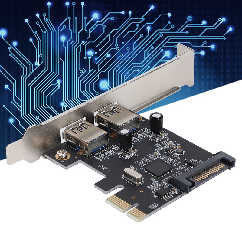 PCIE Expansion Card USB3.0 5Gbps HighDpeed Transmission TwoPort Desktop Computer