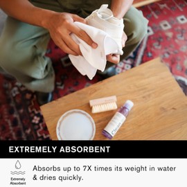 Jason Markk Microfiber Towel, 3 Pack, Shoe & Hat Cleaner Tool, Durable, Quick-Drying & Absorbent, Machine Washable, 12 x 12 Inches