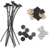 2 Sets Radiator Fan Zip Ties Clips Fan Mounting Kit,