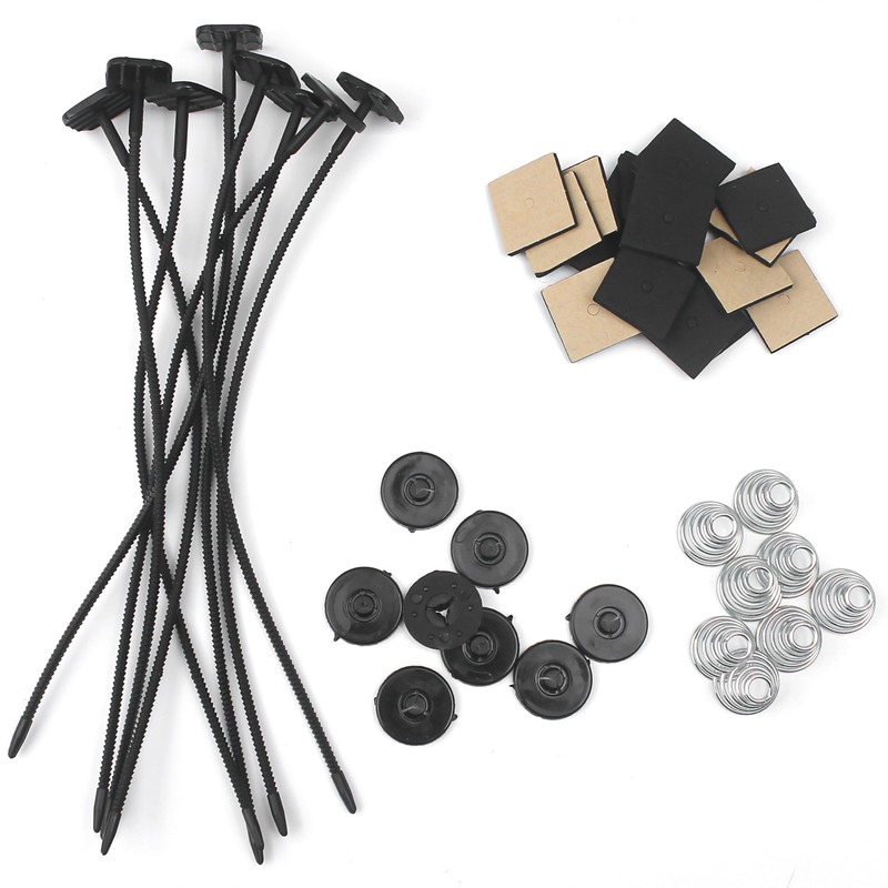 2 Sets Radiator Fan Zip Ties Clips Fan Mounting Kit,