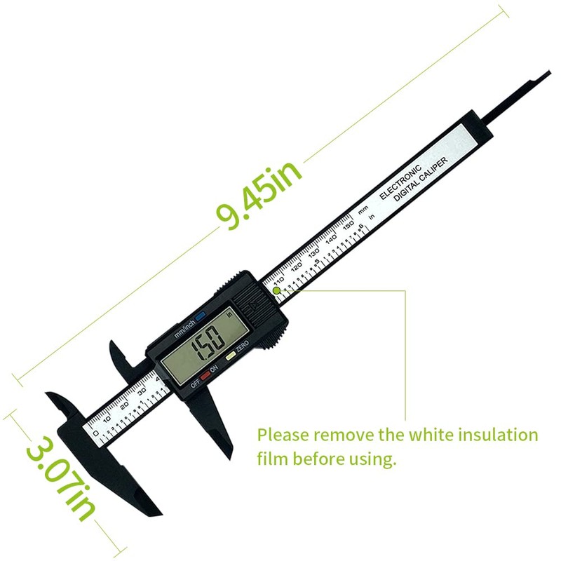 VIECAM 0-6 Inches Digital Caliper with Large LCD Screen and