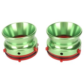 1 Pair NAB Hub Adapters Professional Polished Aluminum Reel to Reel Tape Opener for Studer ReVox for Akai for Teac Green