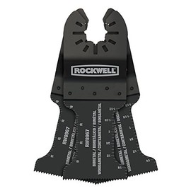 Rockwell RW8967.3 Sonicrafter Oscillating Multitool Extended Life Bimetal Wood & Nail End Cut Blade (3-Pack), 1-3/8"