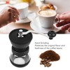 Manual Coffee Bean Grinder Portable Stainless Steel Silicone Easy to