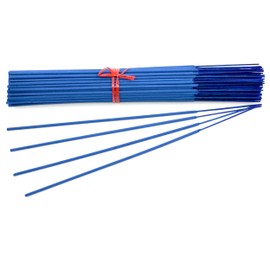 100 Unscented (Blue) Incense Sticks 11 inch - 100% Natural Joss and Bamboo 11" Punk Blanks - for DIY Aromatherapy Incense Making.