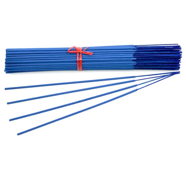 100 Unscented (Blue) Incense Sticks 11 inch - 100% Natural