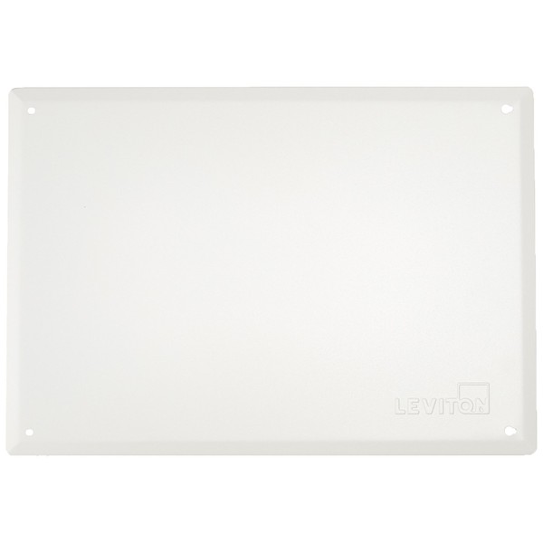 Leviton 47605-21C 21-Inch Structured Media Flush Mount Cover, White