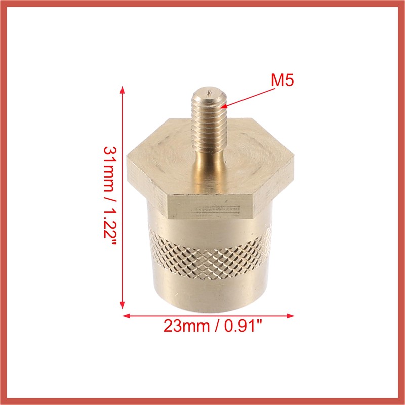 ACROPIX 1 Pair M5 to M6 Battery Terminal Connector Brass