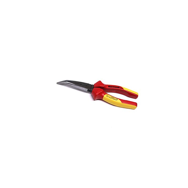 Barnwell 200mm Bent Needle Long Nose 1000v VDE Pliers Electricians