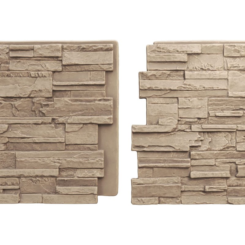 EverStone Cascade Faux Stone Panel, 48 5/8"W x 24 3/4"H