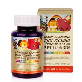Origin Children's Chewable Multivitamin & Iron 270 Tablets, 9 Month Supply / 오리진 칠드런스 츄어블 멀티비타민&철분 270정 9개월분