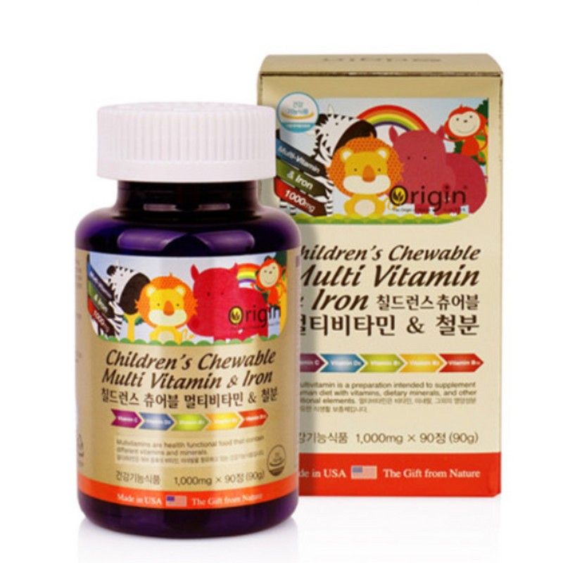 Origin Children's Chewable Multivitamin & Iron 270 Tablets, 9 Month