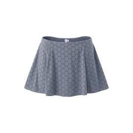 Florence By Mills Women's Eyelet Mini Skort, Grisaille, Large