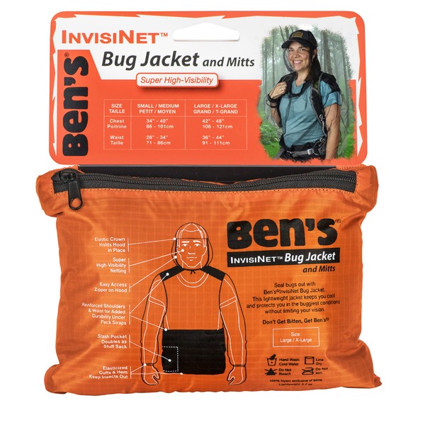 Ben's InvisiNet Bug Jacket and Mitts - L/XL