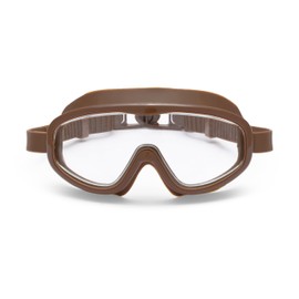 Petites Pommes Kids Goggles Ages 3-8 - Lightweight Silicone, Anti-Fog Wide Lens, Retro Design Swim Goggle Kids, Adjustable Straps, Hair-Safe Buckle, Cotton Pouch Included, Charleston