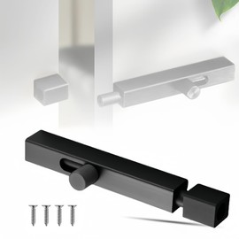 Door Lock Bolts Heavy Duty Door and Gate Bolt Locks Slide Barrel Door Bolt Security Lock Latch with Screws for Internal Door Shed Bathroom Toilet Shed (4inch)