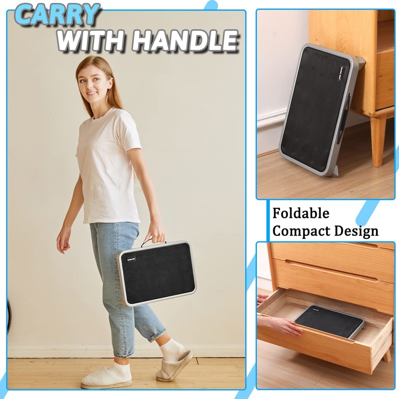 Double Elite 3 Levels Adjustable Folding Step Stools for Adults,