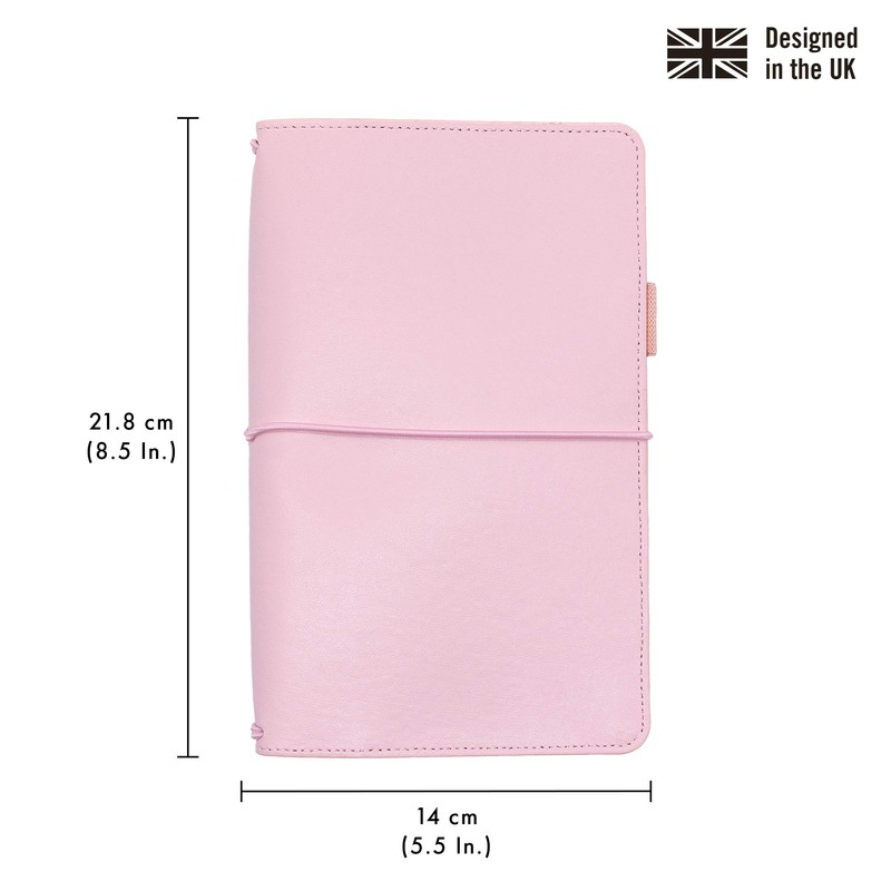 Pukka Pad, Carpe Diem Refillable Traveler’s Notebook Cover – Faux