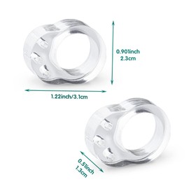 AWAVM 10 PCS Door Handle Stoppers, Door Handle Buffers, Door Stop Bumpers, Anti-Collision Pads, Door Handle Anti-Collision Sleeves, Door Stops, to Protect Walls and Furniture