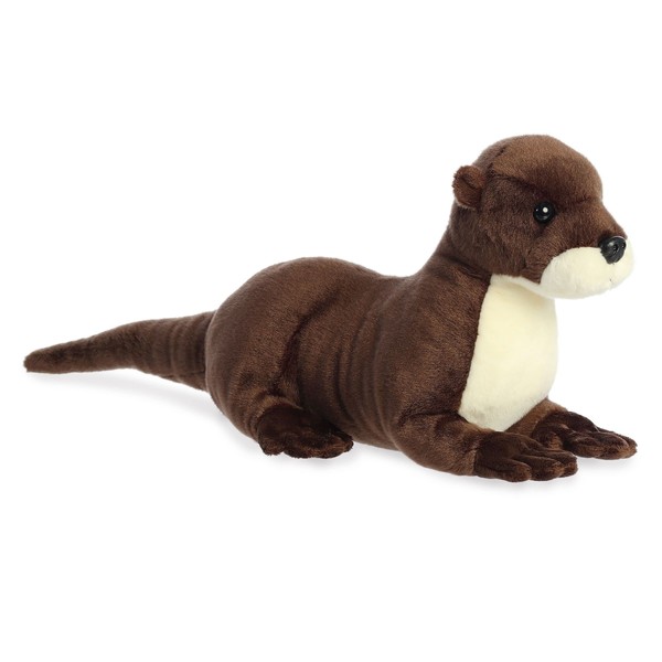 Aurora® Adorable Grand Flopsie™ Sliddy River Otter™ Stuffed Animal - Playful Ease - Timeless Companions - Brown 16.5 Inches