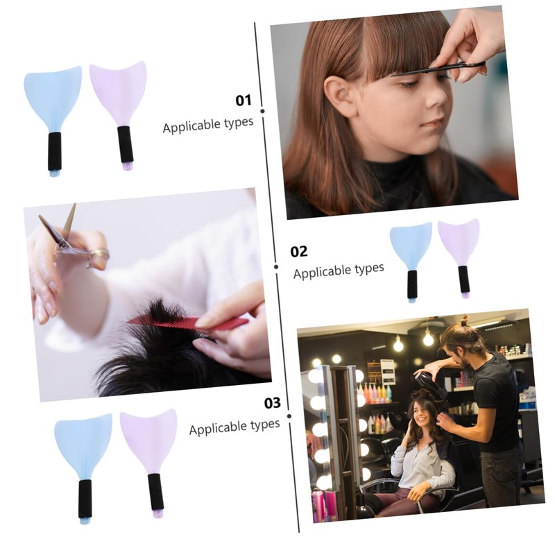 WOONEKY 2pcs Handheld Hair Salon Baffles Face Cover for Hair