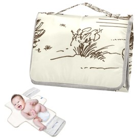 WELLDAY Wild West Desert Cowboy Baby Changing Pad - Waterproof Diaper Changing Pad with Built-in Pillow - Portable Travel Changing Mat for Newborn Girl & Boy