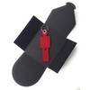 'Felt Keychain "His in Dark Red. Made from Felt for