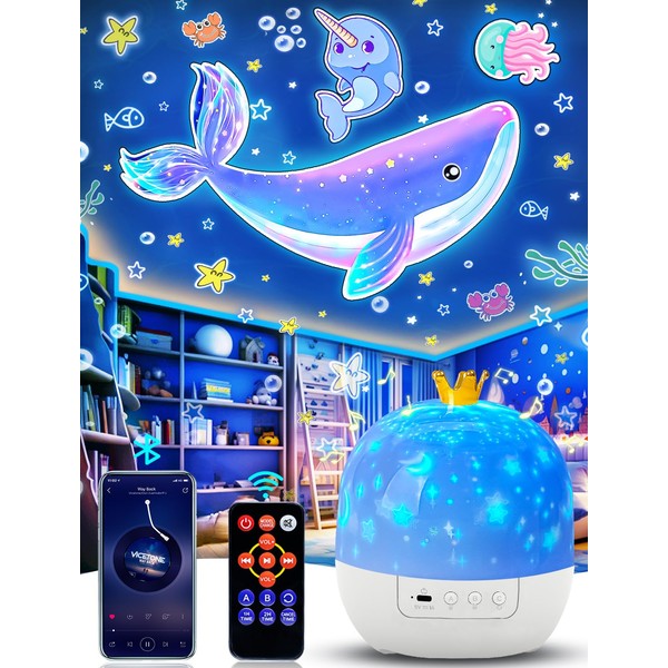 21 Sets of Films, Projector Night Light for Kids Bedroom,