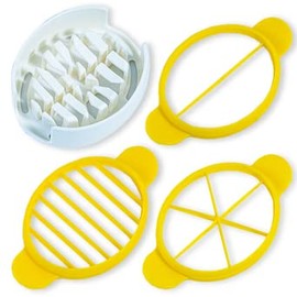 3-in-1 Egg Slicer, Egg Cutter for Hard Boiled Eggs, Strawberry or Soft Fruits and Vegetables