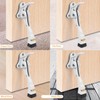 1 Pack, White Kick Down Door Stopper for Bottom of