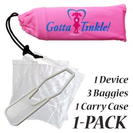Gotta Tinkle! Female Urination Device | Portable Reusable Urinal | Travel-Size Portable Toilet | Pee Standing | Clean