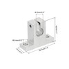sourcing map 4pcs SK10 Aluminum Linear Rod Rail Shaft Support