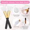 2 Pcs Silicone Face Mask Brushes Silicone Applicator Kit Mask