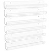 upsimples 6 Pack Clear Acrylic Shelves, 1.7" x12" Nursery Bookshelves,