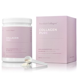 Swedish Collagen Pure 300 g Sea Collagen Powder | 10,000 mg Sea Collagen for Hair, Skin and Nails - 30-Day Supply