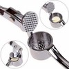 AKOAK 1 Pack Garlic Press, Stainless Steel Ginger Crusher, Rust-Resistant,