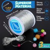 1mm Bracelet String, YGDZ 3 Rolls Bead String Stretch Cord