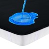 Mattress Protector 90 x 200 cm Waterproof Black Incontinence Pad