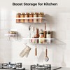Orimade Adhesive Shower Caddy Soap Dish Holder Shelf with 5