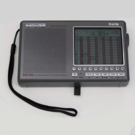 Kaito KA1103 AM FM Shortwave Radio with Dual conversion Black