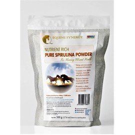 Equine Synergy High Potency Spirulina 500g For Horses and Ponies -100% Pure with Over 2000 Vitamins, Minerals and Nutrients to Enhance Health and Bolster the Immune System