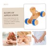 FOMIYES Wooden Massage Roller Leg Muscle Massager 4pcs Set Handheld