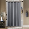 Biscaynebay Fabric Shower Curtain Liner 72" x 72", Dark Grey
